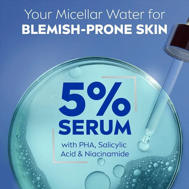 Bild 4 för Nivea DERMA Skin Clear Serum-Infused Micellar Water 400ml