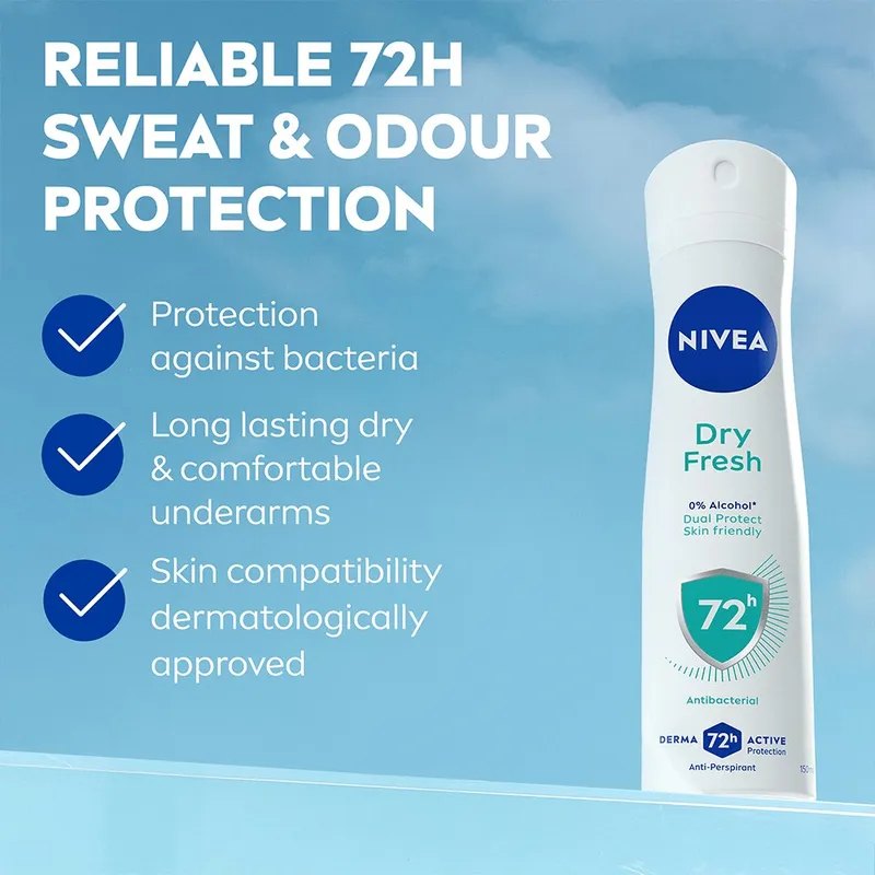 Bild 2 för NIVEA Dry Fresh Deospray - 150 ml