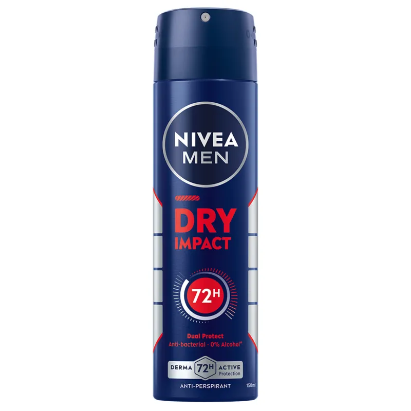 Bild 1 för NIVEA Dry Impact Spray Deospray - 150 ml