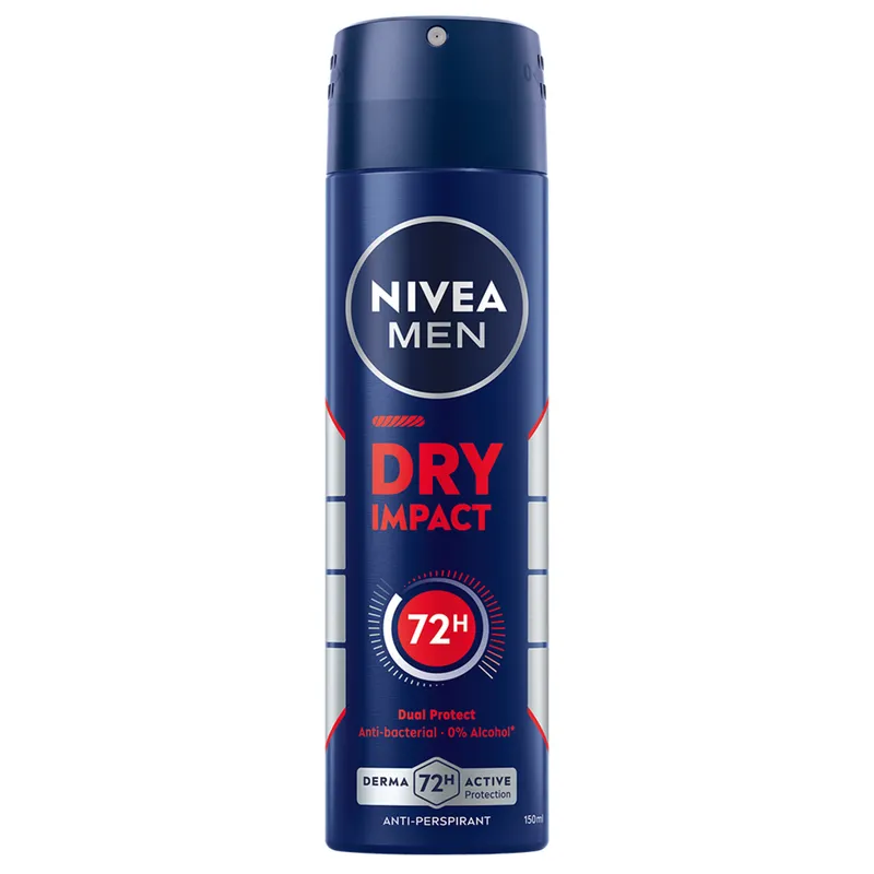 Bild 2 för NIVEA Dry Impact Spray Deospray - 150 ml