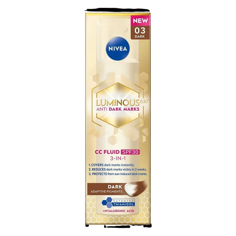 Bild 2 för NIVEA Luminous 630 Anti Dark-Spot CC Fluid 3-in-1 Dark SPF30 40 ml