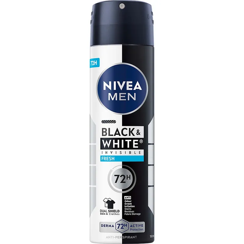 Bild 1 för NIVEA MEN Black & White Fresh Spray 150 ml