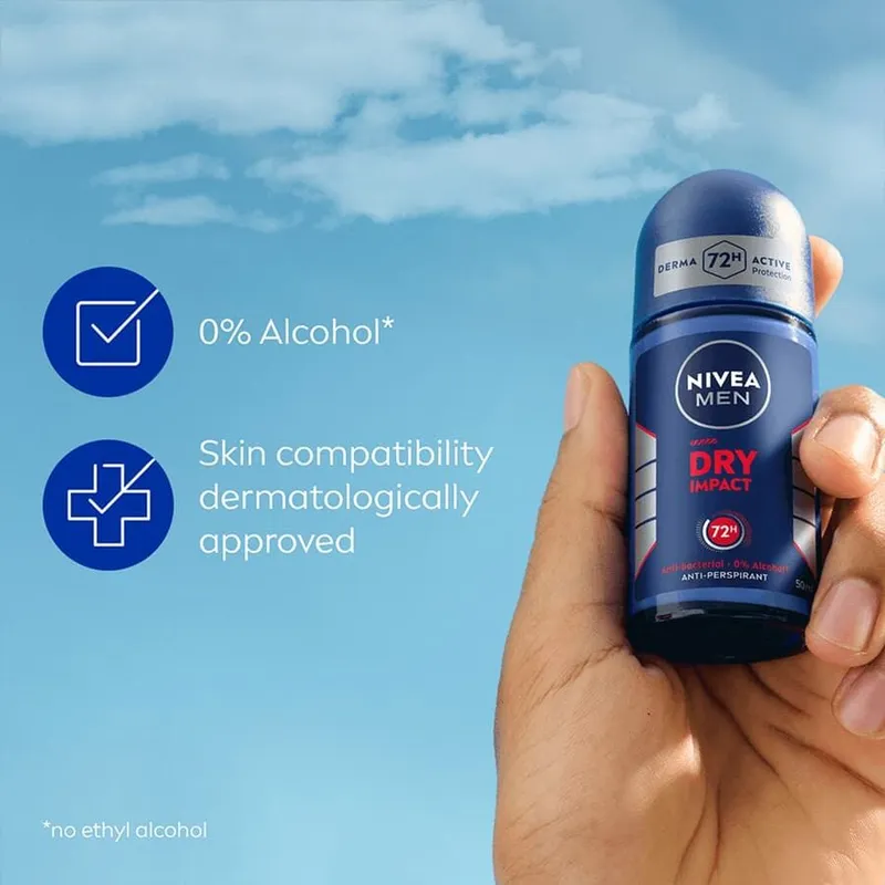 Bild 5 för NIVEA MEN Dry Impact Roll-On Deodorant - 50 ml