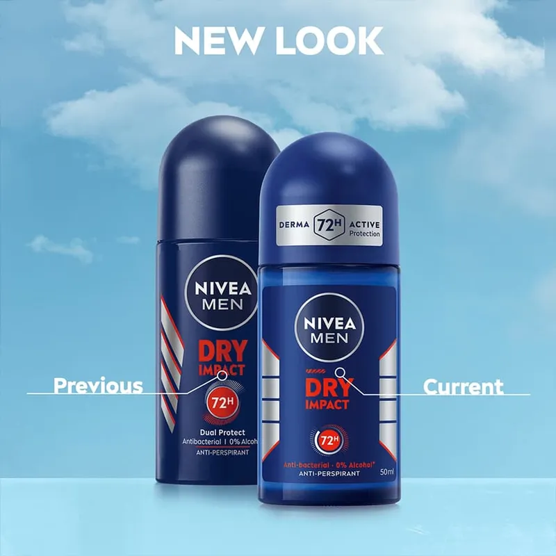 Bild 6 för NIVEA MEN Dry Impact Roll-On Deodorant - 50 ml