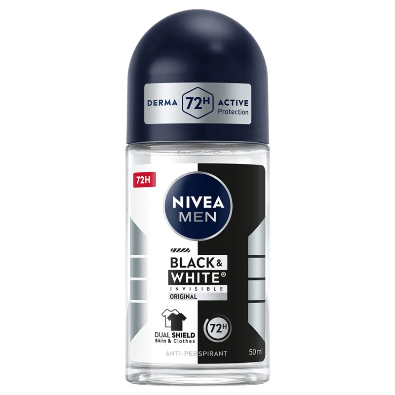 Bild 1 för NIVEA MEN Invisible Black & White Roll-On Deodorant - 50 ml