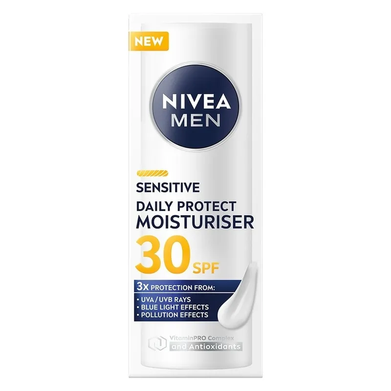 Bild 2 för Nivea Men Sensitive Daily Protect Moisturiser SPF30 50ml