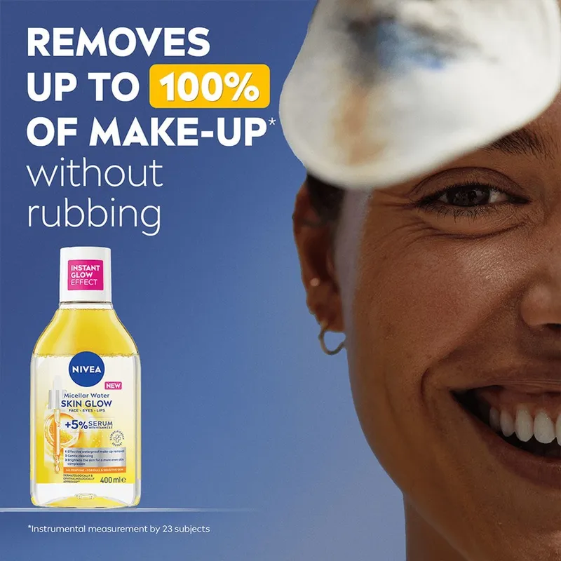 Bild 3 för NIVEA Micellar Water Skin Glow 400 ml