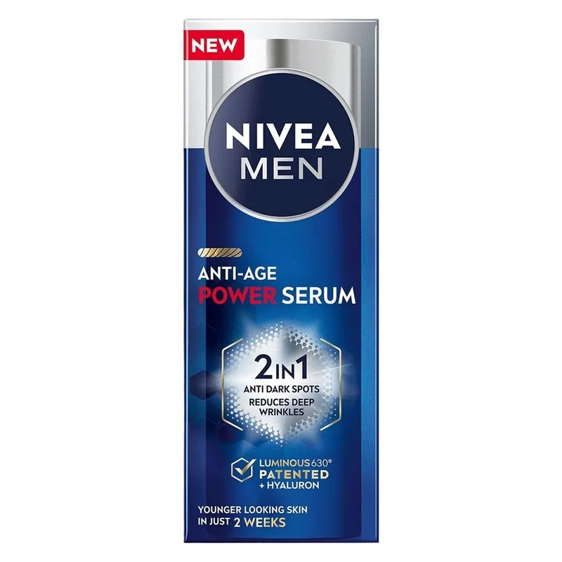 Bild 2 för NIVEA Nivea Men Luminous Anti-Age Power 2in1 Serum 30 ml