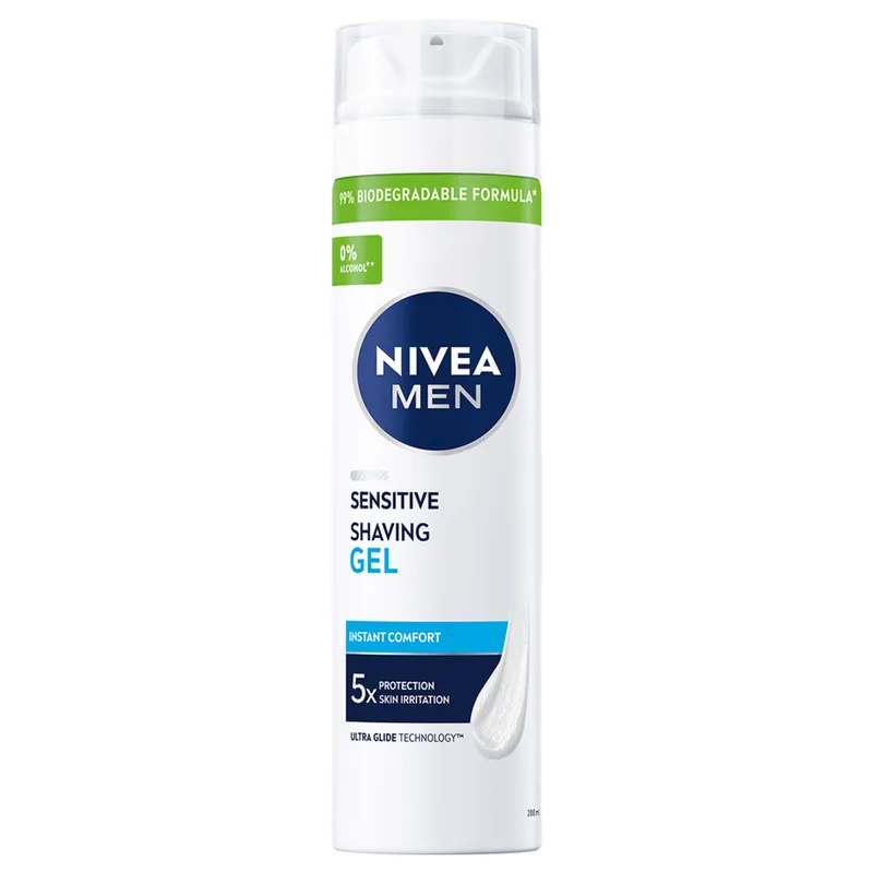 Bild 2 för NIVEA NIVEA MEN Sensitive Shaving Gel 200 ml