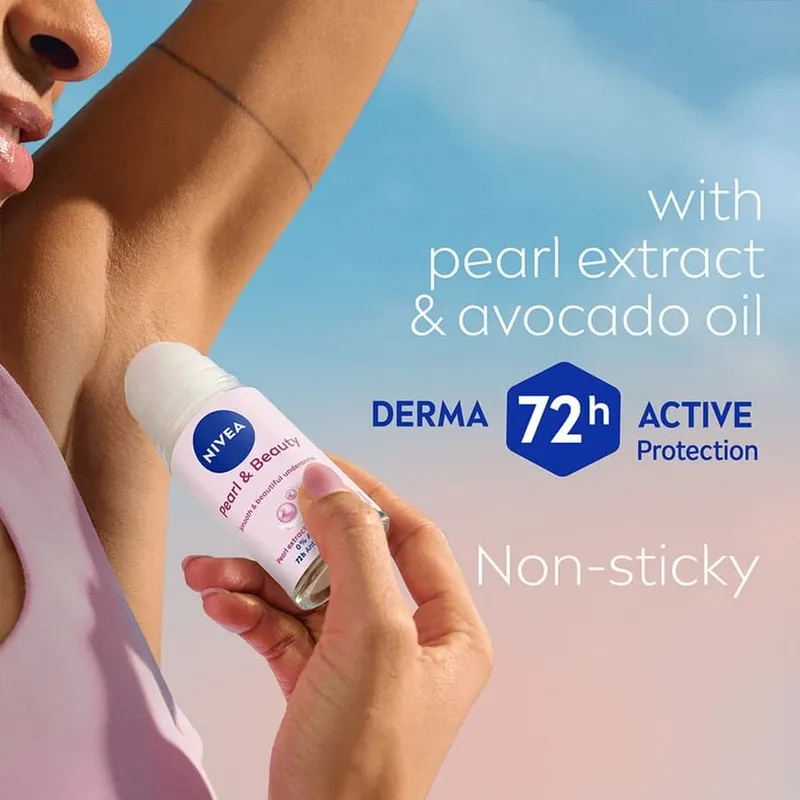 Bild 3 för NIVEA Pearl & Beauty Roll-On Deodorant - 50 ml