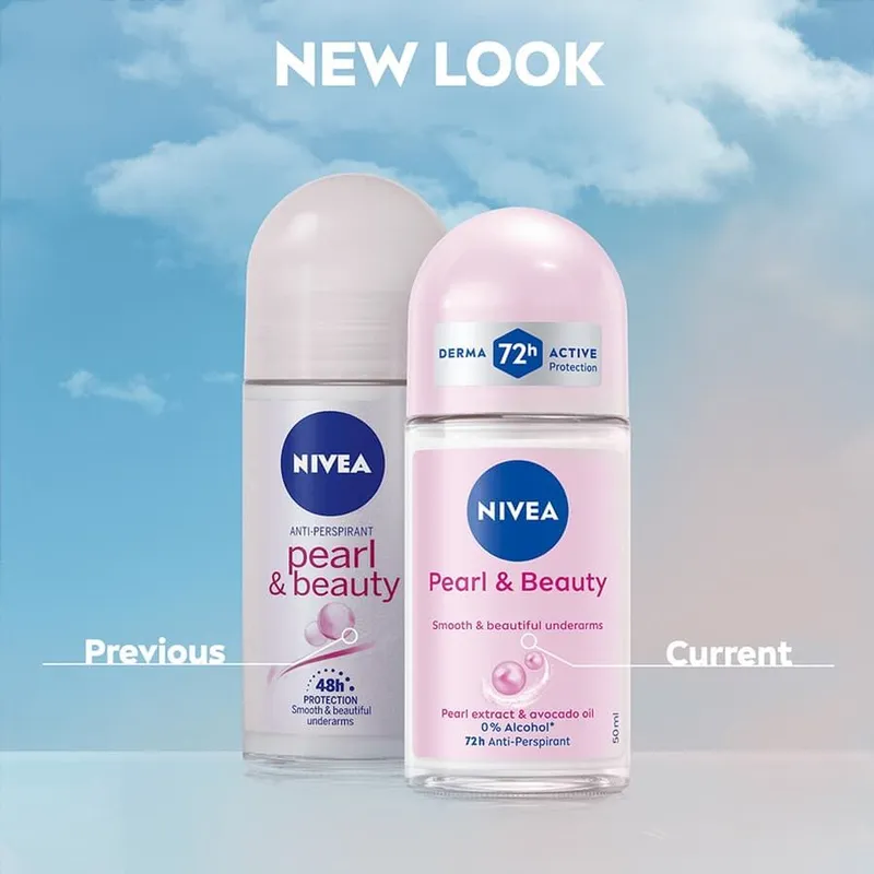 Bild 6 för NIVEA Pearl & Beauty Roll-On Deodorant - 50 ml