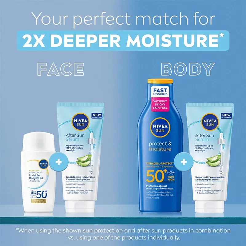 Bild 2 för NIVEA Sun After Sun Face & Body Serum Lotion 100ml