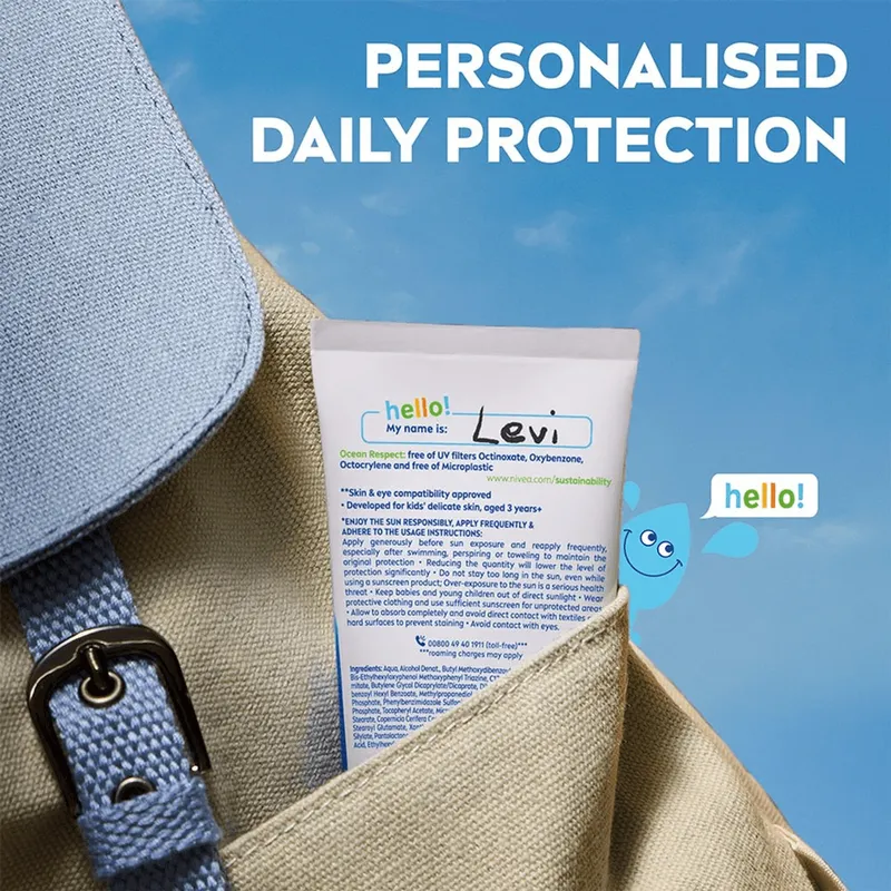 Bild 2 för NIVEA Sun KIDS Daily UV Protect Sensitive & Fragrance-free SPF 50