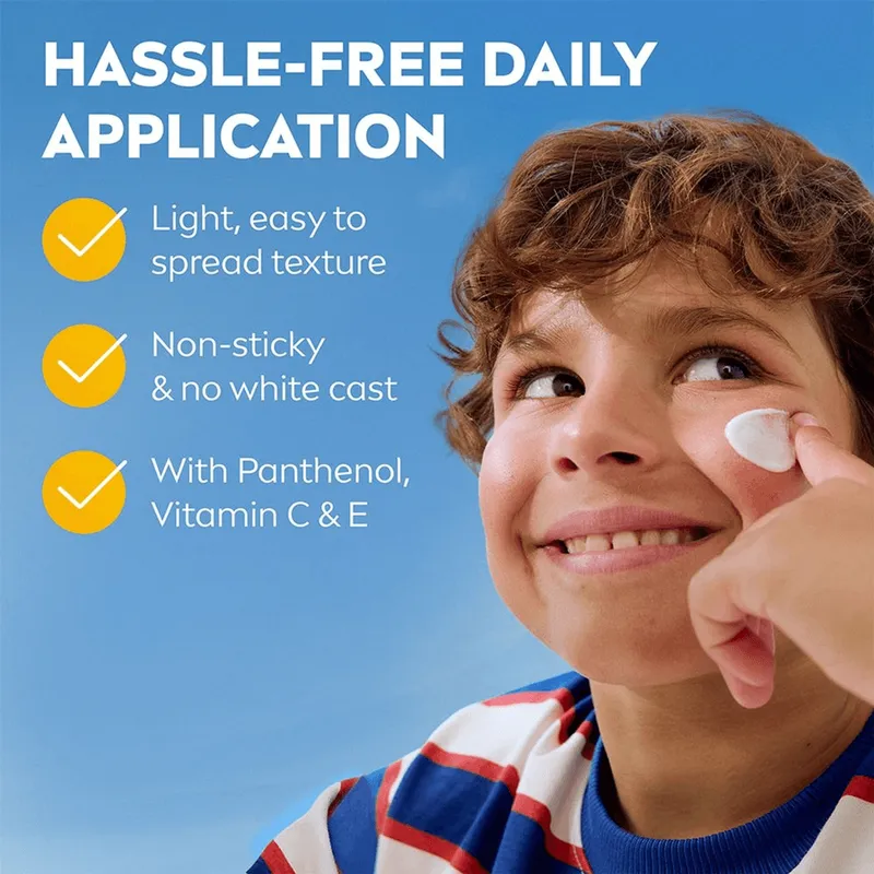 Bild 4 för NIVEA Sun KIDS Daily UV Protect Sensitive & Fragrance-free SPF 50