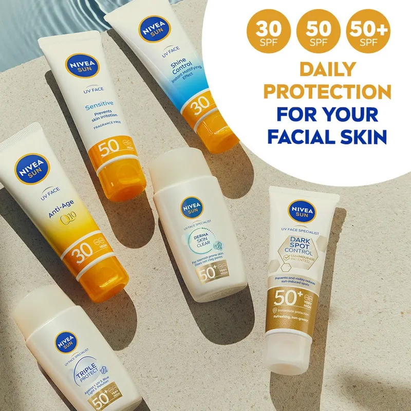 Bild 8 för NIVEA SUN Solkräm ansikte UV Face Specialist Blemish Control SPF50+ 40 ml