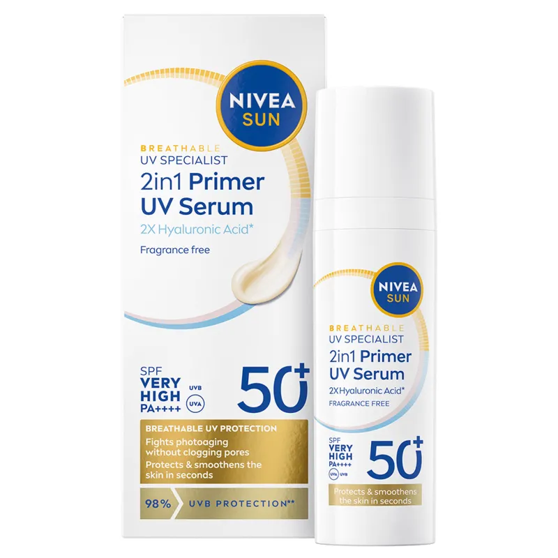 Bild 1 för NIVEA Sun UV Face 2in1 Daily Serum SPF50+ 30 ml