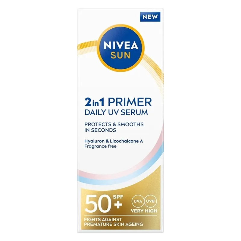 Bild 2 för NIVEA Sun UV Face 2in1 Daily Serum SPF50+ 30 ml