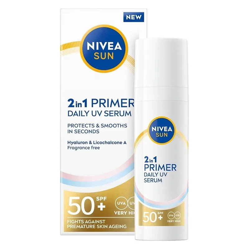 Bild 3 för NIVEA Sun UV Face 2in1 Daily Serum SPF50+ 30 ml