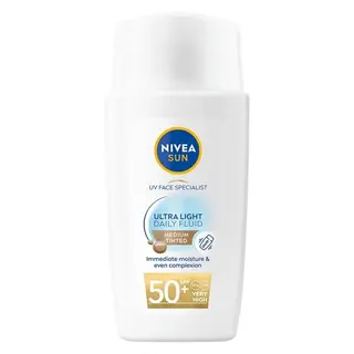 Produktfoto för NIVEA SUN UV Face Daily Fluid Medium Tinted SPF 50+ 40 ml