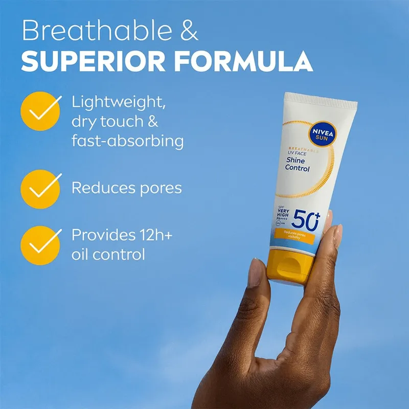 Bild 9 för NIVEA SUN UV Face Shine Control Cream SPF 50+ 40 ml
