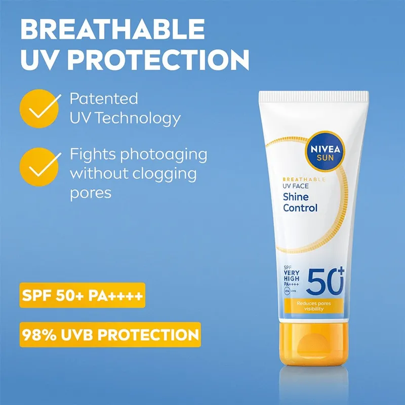 Bild 10 för NIVEA SUN UV Face Shine Control Cream SPF 50+ 40 ml