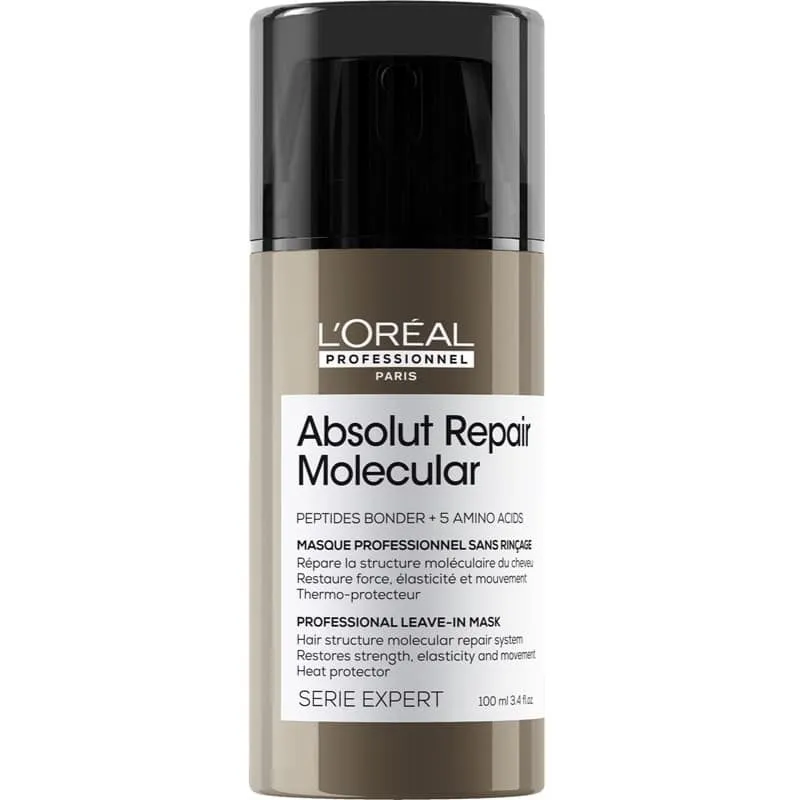 Alternativ bild 0 för No-rinse mask for damaged hair Absolut Repair Molecular ( Professional Leave-in Mask) 100 ml