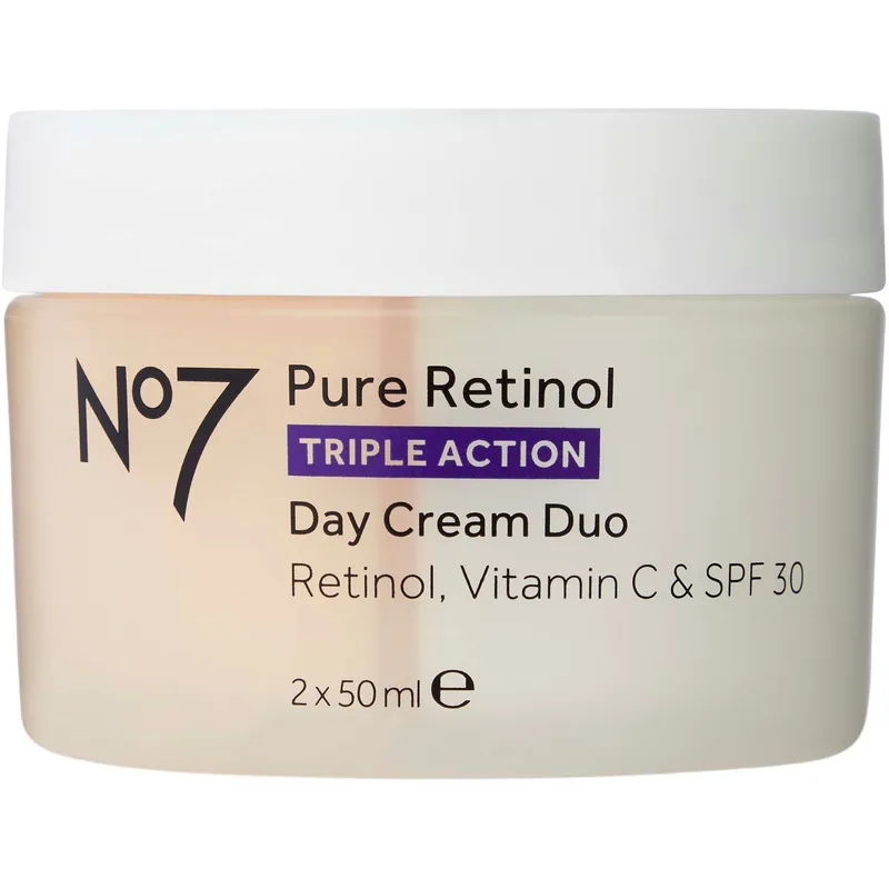 Bild 1 för No7 Pure Retinol Vitamin C Day Cream Duo SPF30 100 ml