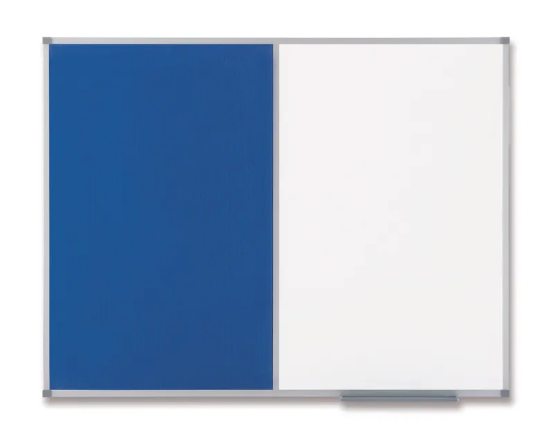 Alternativ bild 0 för Nobo Elipse Classic - Kombinationstavla: whiteboardtavla, anslagstavla - 900 x 600 mm - stål, fält - vit, blå