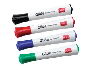 Produktfoto för Nobo WB penna Glide sorterad 4/fp