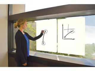 Produktfoto för Nobo Whiteboard 80x60cm vit folie 25ark