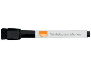 Produktfoto för Nobo Whiteboardpenna med sudd Svart