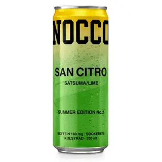 Produktfoto för NOCCO BCAA Summer 2 Limited Edition Satsuma/Lime 330 ml