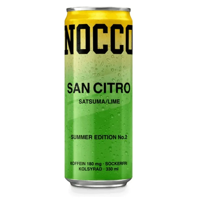 Alternativ bild 0 för NOCCO BCAA Summer 2 Limited Edition Satsuma/Lime 330 ml