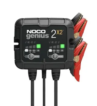 Produktfoto för NOCO Genius 2X2 - Batteriladdare 6V/12V, 2 X 2A