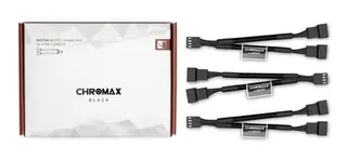 Produktfoto för Noctua NA-SYC1 chromax.black - Strömkabel till fläkt - 4-stifts PWM (hona) till 4-stifts PWM (hane) - 11.5 cm - svart