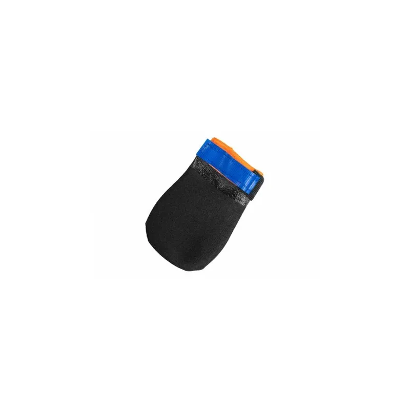Bild 1 för Non-Stop Dogwear Protector Bootie Hundstrumpa Svart & Orange 4-pack (L)