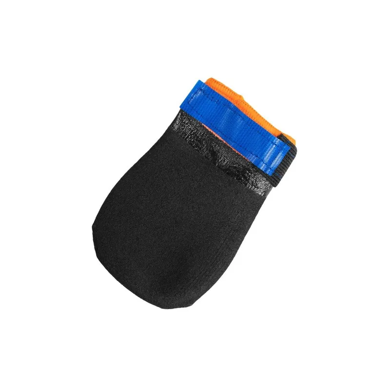 Bild 1 för Non-Stop Dogwear Protector Bootie Hundstrumpa Svart & Orange 4-pack (XS)