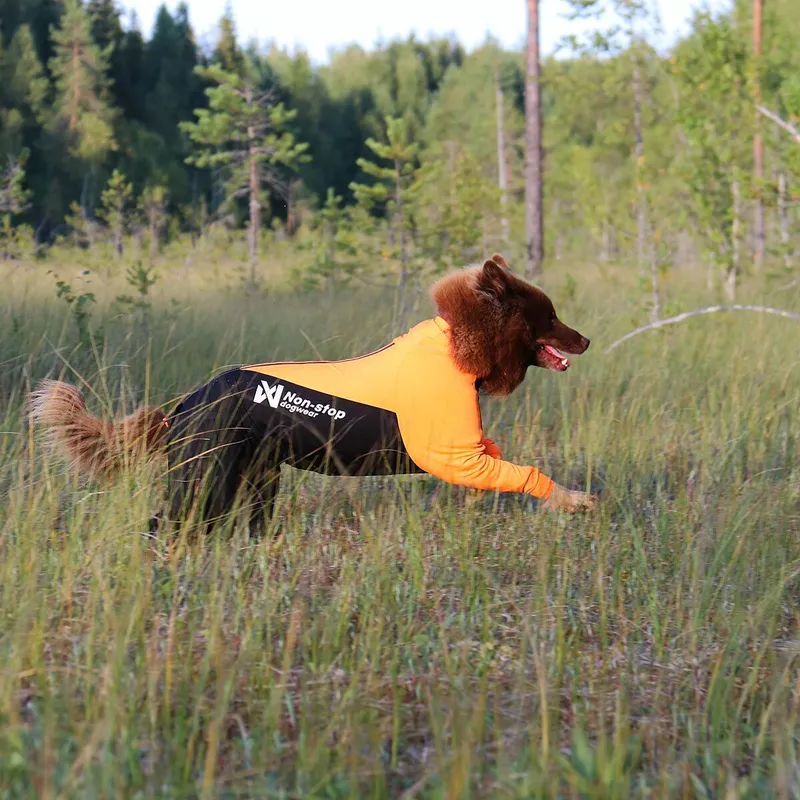 Bild 2 för Non-stop Dogwear Protector Hundoverall Tik Svart & Orange (54)