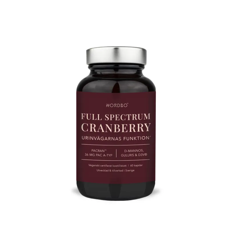 Bild 1 för Nordbo Full Spectrum Cranberry 60 kapslar