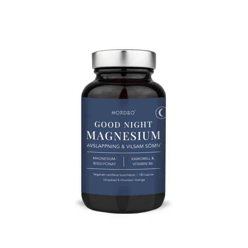 Bild 1 för Nordbo Good Night Magnesium 180pcs