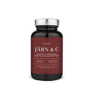Produktfoto för Nordbo Järn & C-vitamin 90 kapslar