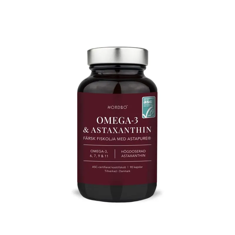 Bild 1 för Nordbo Omega-3 & Astaxanthin 90 kapslar