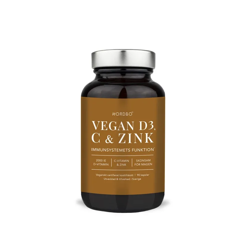 Bild 1 för Nordbo Vegan D3, C & Zink
