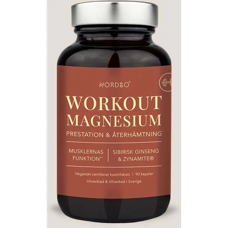 Bild 2 för Nordbo WorkOut Magnesium 90 kapslar