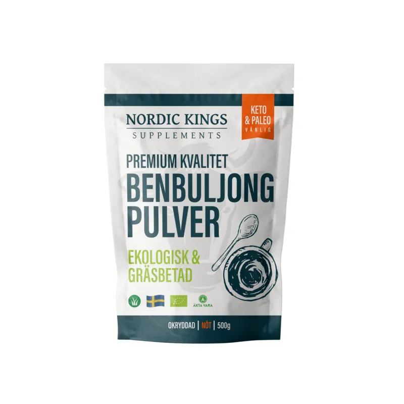 Bild 1 för Nordic Kings Premium Benbuljongpulver EKO 500 g