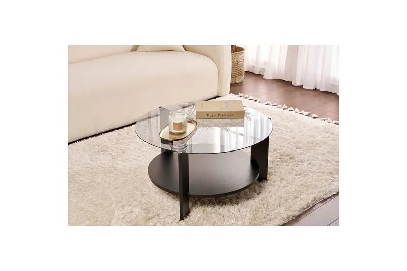 Bild 2 för NORDV&Auml;RK Clara - Wood Black, Fume Soffbord