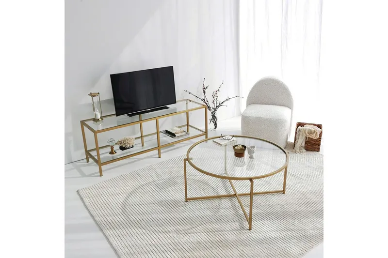 Bild 2 för NORDV&Auml;RK Guld solsoffbord, guld