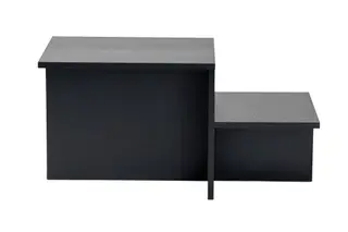 Produktfoto för NORDV&Auml;RK Harmony soffbord, rektangul&auml;rt - svart tr&auml;melamin (80x40)