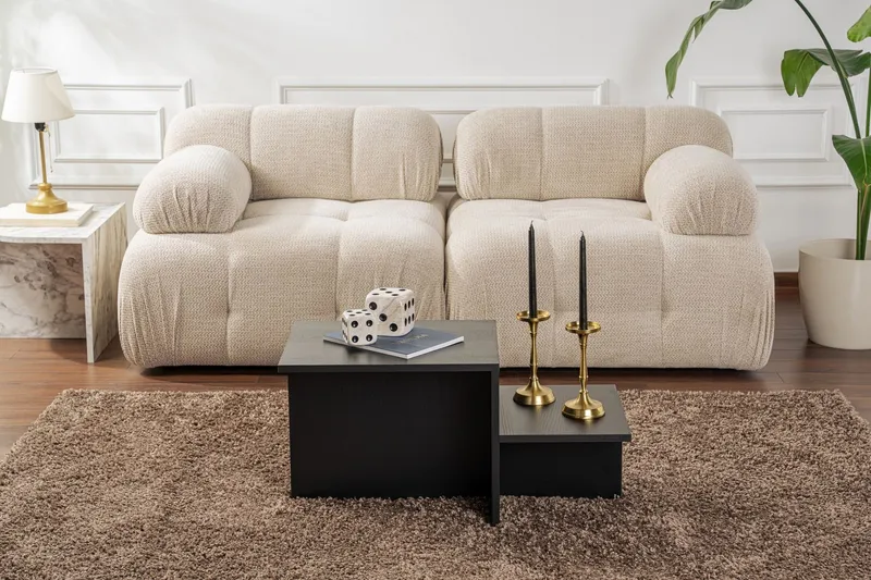 Bild 2 för NORDV&Auml;RK Harmony soffbord, rektangul&auml;rt - svart tr&auml;melamin (80x40)