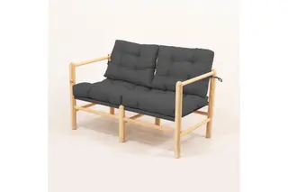 Produktfoto för NORDV&Auml;RK MYG04 - Antracit Garden 2-sits soffa, antracit